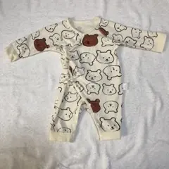 クマ柄ロンパース