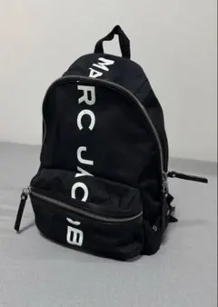 MARC JACOBS ブラック ロゴ　リュック　マークジェイコブス