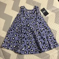 BREEZE ヒョウ柄タンクトップ ノースリーブ ワンピース 80
