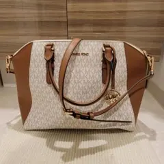 MICHAEL KORS ショルダーバッグ バニラ/ブラウン　75000円