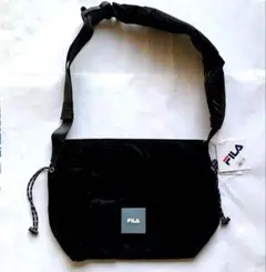 FILA ブラック ショルダーバッグ