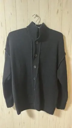 ZARA ハイネックカーディガン　ネイビーブルー　値下げしました