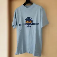昭和レトロ　UCLA Bruins Tシャツ ライトブルー ロゴプリント 半袖のサムネイル