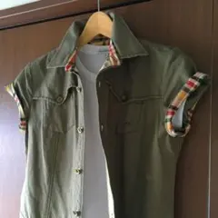 【美品です】ハリ感とシックな配色＊アーノルドパーマー＊シャツワンピ