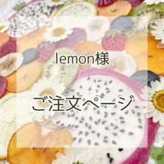 lemon様オーダーページ【押しフルーツ】【押し花】【押し野菜】