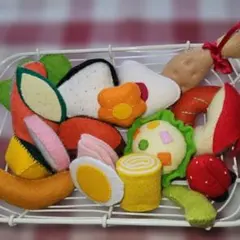 フェルト製 お弁当セット ハンドメイド おままごと知育玩具手作り