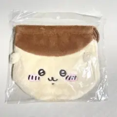 ちいかわ フェイス巾着 ふわふ 小物入れ バッグ整理 顔 くりまんじゅう