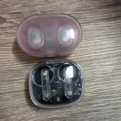 ワイヤレスイヤホン 透明ケース付き