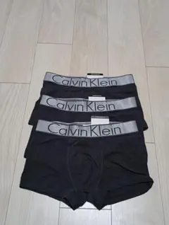 ｓ新品未使用ｗグレーカルバンクライン メンズ　ボクサーパンツCalvin Kl