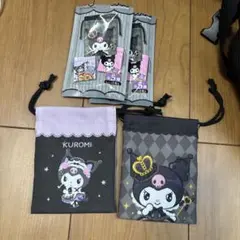 クロミちゃん20周年グッズ プチ巾着　ダイカットシート