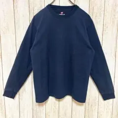 Hanes ヘインズ BEFFY-T ビーフィーT 長袖 S ネイビー 1枚のサムネイル