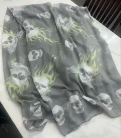 Alexander McQueen スカル柄 ストール ホワイト スカーフ - メルカリ