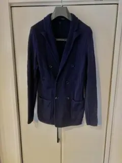 LARDINI ラルディーニ ニットジャケット ダブル ネイビーのサムネイル