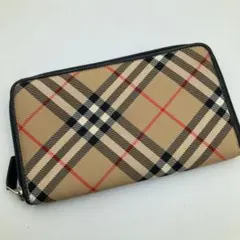 ！美品！　Burberry 長財布　ラウンドファスナー　ノバチェック　90のサムネイル