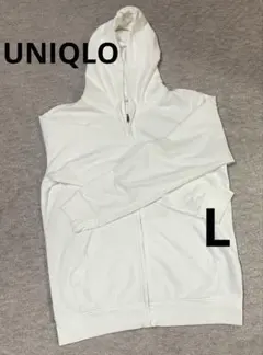 軽量素材 UNIQLO ライトジップアップパーカー L ホワイト