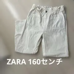 ZARA 160センチ　デニムパンツ／白のサムネイル