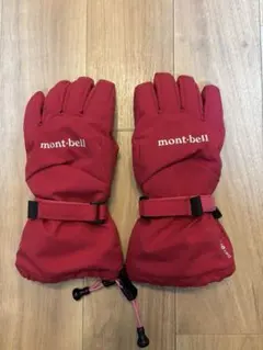 mont-bell 子ども用スキーグローブ 濃ピンク