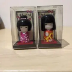 ミニこけし人形2体セット　昭和レトロ　日本の心
