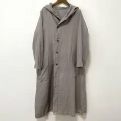 nest Robe アシンメトリーリネンフーデッドコートのサムネイル