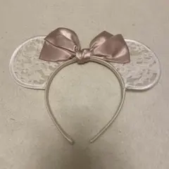 ディズニー　ミニー　レース　カチューシャ