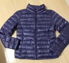 ユニクロ ダウンジャケットパープルサイズS
