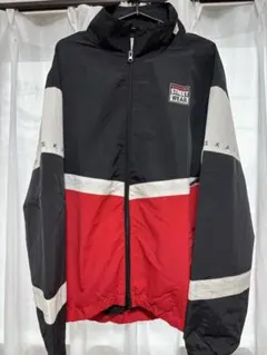 VISION STREET WEAR ナイロンジャケット ブラック レッド