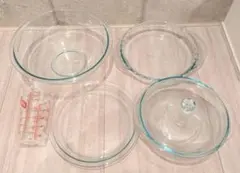 Pyrex パイレックス 耐熱ガラス ボウル パイ皿 キャセロール セット