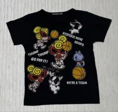 HYSTERIC MINI バスケットボール柄半袖Tシャツ 100