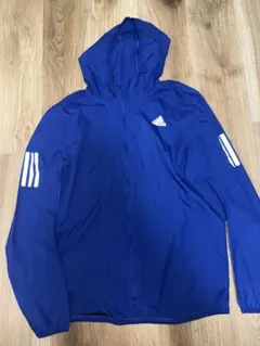 adidas ナイロンジャケット ブルー S