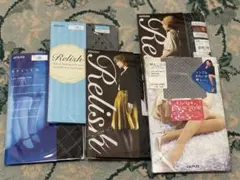 ストッキング☆タイツ☆5足セット☆60デニール2足セットL-LLも☆ブラック系