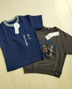 【新品】ネイビー・グレー Tシャツ 2枚セット