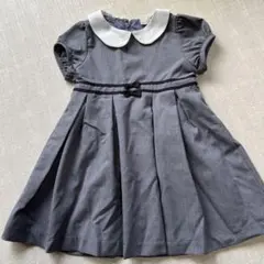 petit main グレー 襟付きワンピース 100 入園式　卒園式