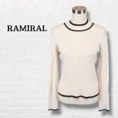 RAMIRAL☆モックネックニット【38】クリ―ム系