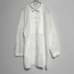 HUMAN WOMAN ホワイト 長袖シャツ トップス　Mのサムネイル