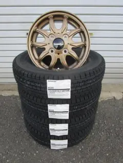 送料込み☆HR3(ブロンズ)+ブリヂストン スタッドレス 145/80R12LTのサムネイル