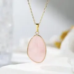 ★新品★天然石ペンダント ネックレス バラ英石