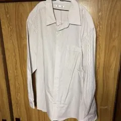 GU ストライプ 長袖シャツ Lサイズ