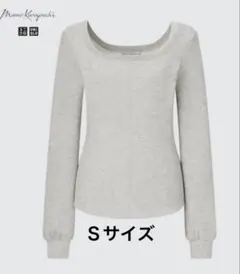 UNIQLOヒートテックウールブレンドワッフルスクエアネックT マメクロゴウチ