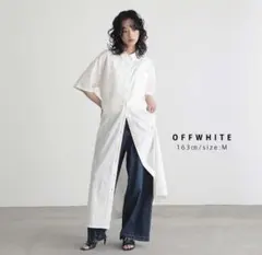 新品未使用　for/c フォーシー　シャツワンピース　五分袖　TMサイズ