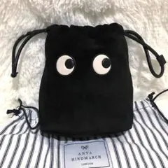 Anya Hindmarch アニヤハインドマーチ ウサギ型エコバッグ 黒 ANYA HINDMARCH - アニヤハインドマーチ Rabbit ショッパー うさぎ