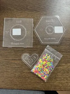 【Hama】アイロンビーズ プレートセット カラフルビーズ付き