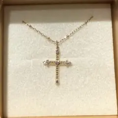 値下げ！未使用品！k18 クロス ペンダントトップ cin784.jpg
