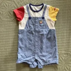 ミキハウス ホットビスケッツ ロンパース 80 半袖