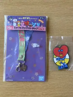 BT21 カラフルネックストラップ & TATA キーホルダー