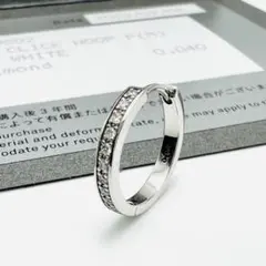 STAR JEWELRY k10 クリック　フープ　ピアス　M ダイヤのサムネイル