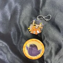 ハイキュー!! 影山飛雄 グッズ アクリルキーホルダー と缶バッジ カゲガラス