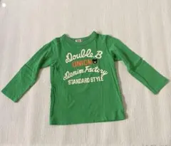 ★ミキハウス　ダブルビー　DOUBLE.B 長袖カットソー 120cm 緑