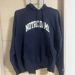 Champion Notre Dame パーカー Lサイズ ネイビー