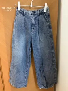 GLOBAL WORK ワイドデニムパンツ Lサイズのサムネイル