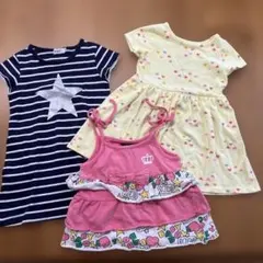 BABYDOLL他 ベビー服 ワンピース 3点セット 90cm 100cmのサムネイル